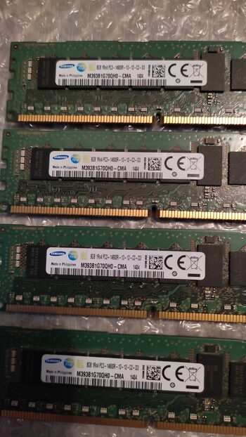 Samsung 32 GB (4x8 GB) DDR3 Reg ecc for sale