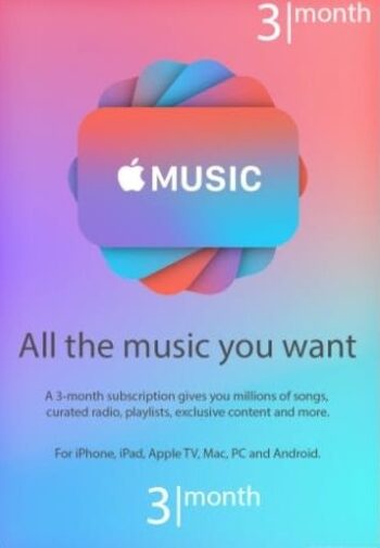 Apple Music Subscription 3 months Key CANADA