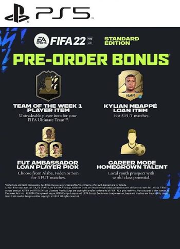 FIFA 22 (Standard Edition) Pre-order Bonus (DLC) (PS5) PSN Key EUROPE