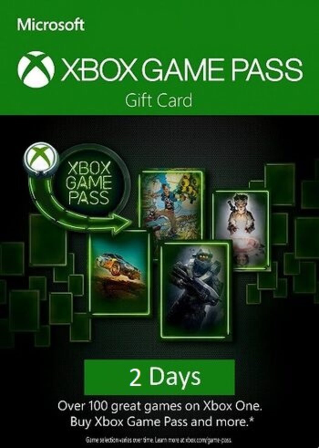 xbox one game pass card