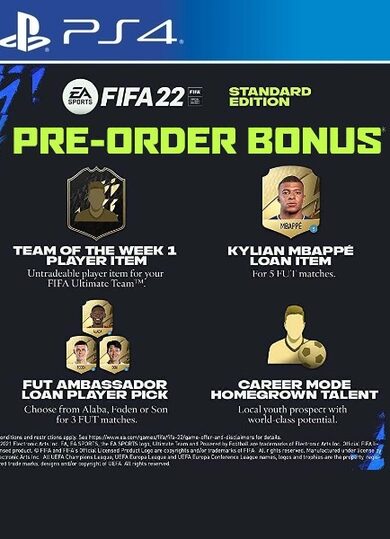 FIFA 22 PreOrder Bonus PS4