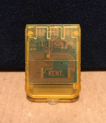 Memory card compatible PSX 1Mb naranja translucida Play Station 1 one SONY