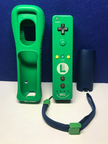 Wii Remote with MotionPlus Inside verde Luigi RVL-036 con correa y funda