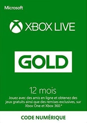 Xbox Live Gold 12 months Xbox Live Key FRANCE