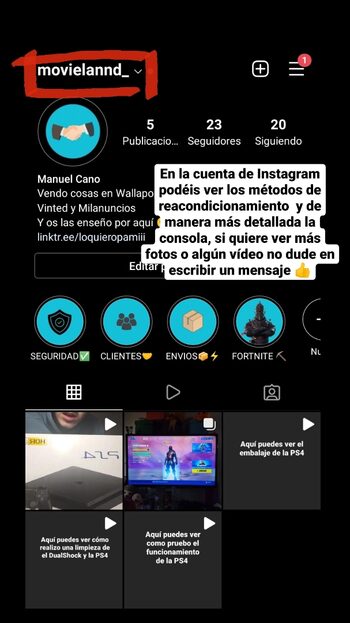 PS4 SLIM REACONDICIONADA 500Gb. (¡REBAJA!)
