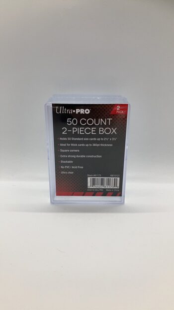 Ultra Pro Boîte de rangement 50 cartes – Transparent x2