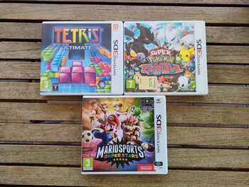 Pack 3 juegos, Tetris Ultimate, Super Pokemon Rumble, Mario Sports Superstars (3ds y 2ds)
