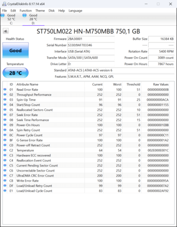 Get Samsung 750 GB HDD Storage