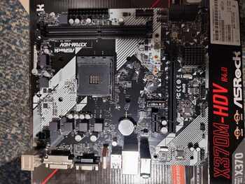 Pirkti ASRock X370M-HDV AMD X370 Micro ATX DDR4 AM4 1 x PCI-E x16 Slots ...