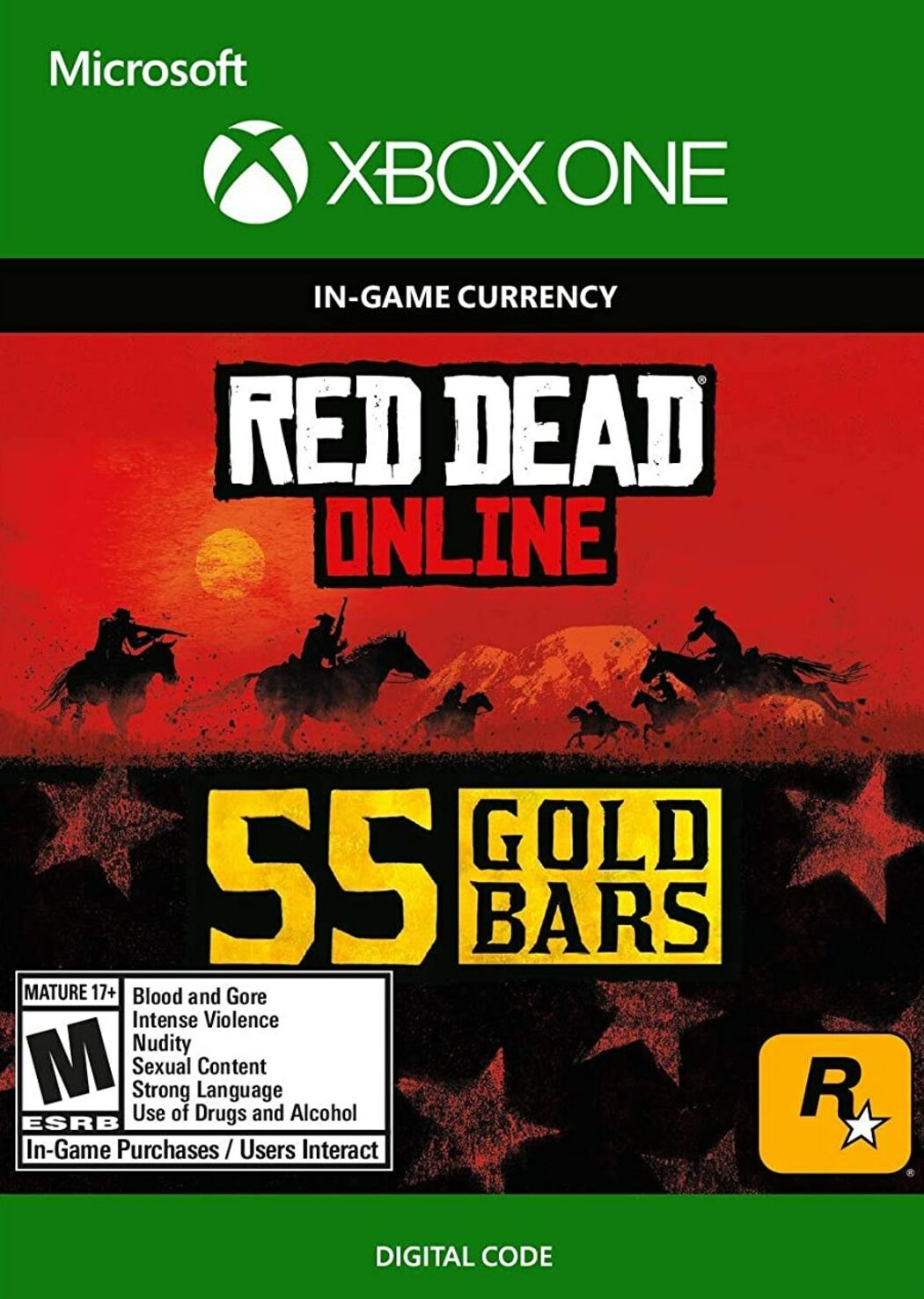 Buy Red Redemption 2 Online 55 Gold Bars (Xbox One) Xbox Live Key GLOBAL ENEBA