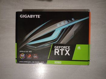 Gigabyte GIGABYTE GeForce RTX 3060 EAGLE OC 12G Graphics Card, 2 x WINDFORCE Fans, 12GB 192-bit GDDR6, GV-N3060EAGLE OC-12GD Video Card 12 GB 1320-1807 Mhz PCIe x16 GPU