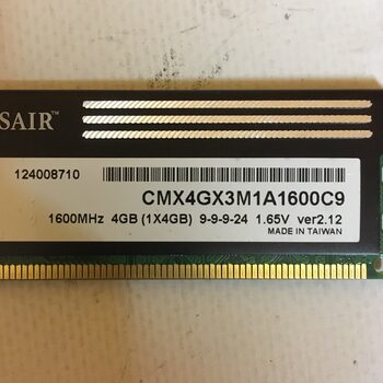 Corsair XMS3 4 GB (1 x 4 GB) DDR3-1600 Black / Blue PC RAM