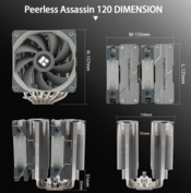 Thermalright Peerless Assassin 120 Dual Tower AM4 AM5 LGA 1700 LGA 1200