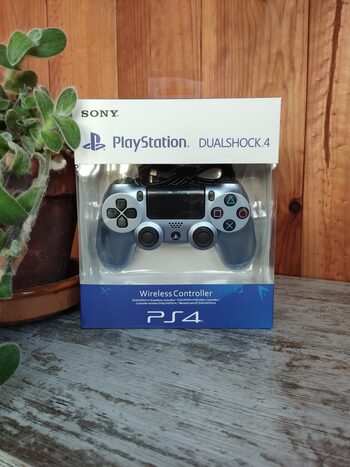 MANDO PS4 DUALSHOCK PLATA AZUL V2 + REGALO
