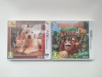 Pack 2 Juegos (3ds y 2ds) Nintendog + cats, Donkey Kong Country Returns 3D