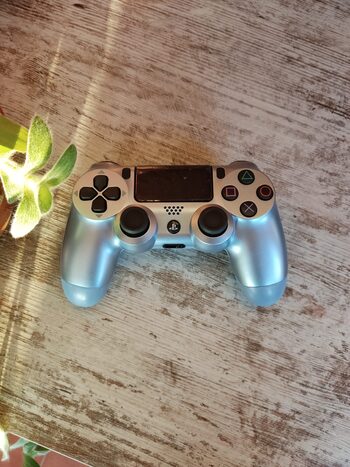 MANDO PS4 DUALSHOCK PLATA AZUL V2 + REGALO