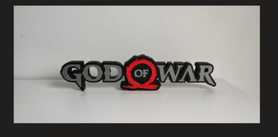 Logo God of War en 3D