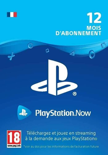 PlayStation Now 12 Month Subscription (FR) PSN Key FRANCE