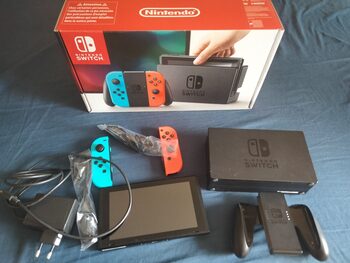Nintendo Switch Neón, con caja, Vesión B1 + Funda ligera