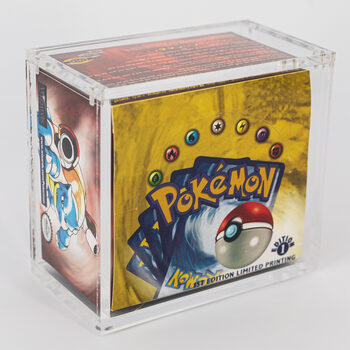 Booster Pokémon - Primera edición 1999 - Caja de metacrilato UV - Imantada