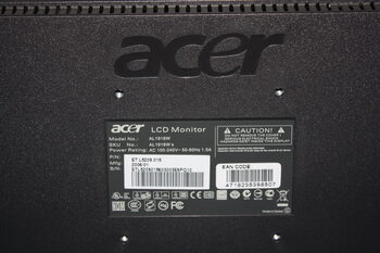 Monitor Acer AL1916W 19" 16:9 VGA