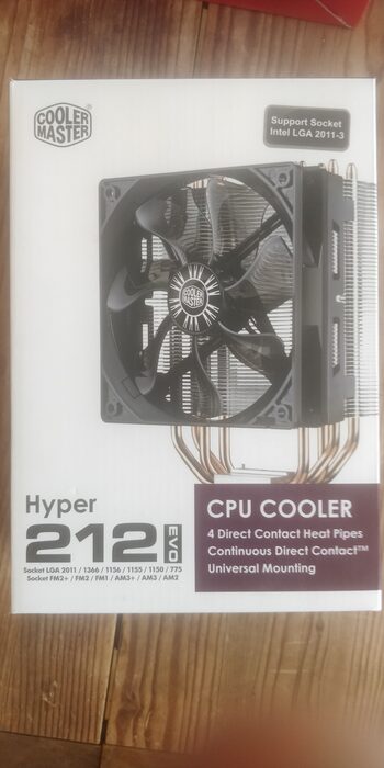 Cooler Master Hyper 212 EVO V2 650-1800 RPM CPU Cooler