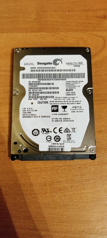Pirkti Seagate 500 GB laptop thin HDD