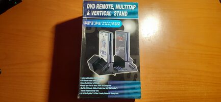 3 IN 1 Multitap, DVD Remote & Verical Stand