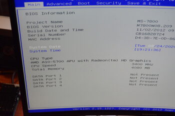 a10-5700 + 4gb ram + mb