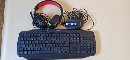 Kit teclado raton y auriculares Gaming 