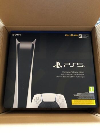 Playstation 5 Digital Edition, Black & White, 825GB