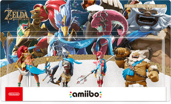 The Legend of Zelda Collection Pack Amiibo Urbosa + Revali + Mipha + Daruk