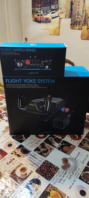 Logitech Flight Yoke System + Flight Switch Panel 