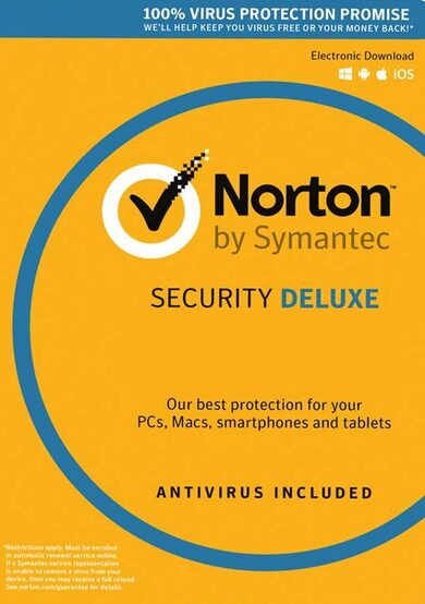 

Norton Security Deluxe - 3 Device - 2 Year - Norton Key EUROPE