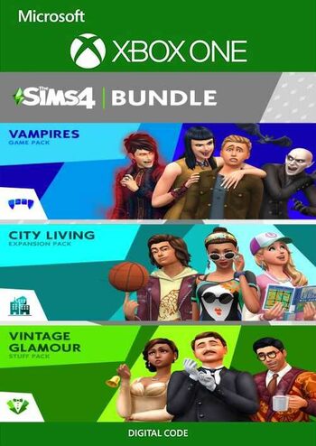 The Sims 4 Bundle - City Living, Vampires, Vintage Glamour Stuff (DLC) XBOX LIVE Key GLOBAL