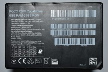 Buy Xiaomi Poco X3 NFC 64GB Cobalt Blue