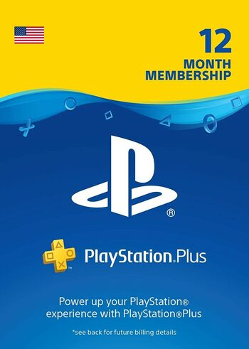 Cartão PlayStation Plus 365 Dias (USA) PSN Key Estados Unidos da América
