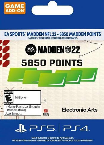 Buy MADDEN NFL 22 - 5850 Madden Points (PS4/PS5) PSN Key UNITED