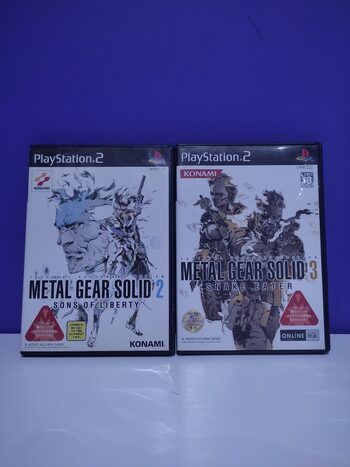 Ps2 Metal Gear Solid 2 + 3 Japonés