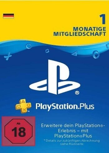 PlayStation Plus Karte 1 Monat (DE) PSN key DEUTSCHLAND