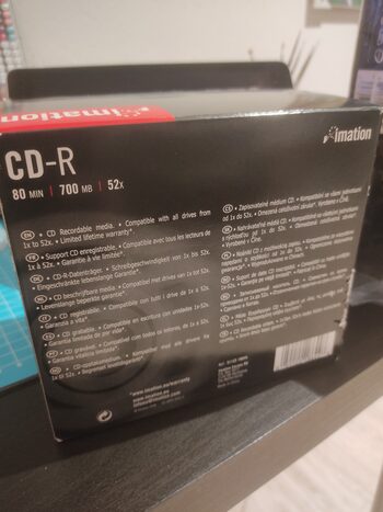 Caja de 10 CD-R con cajas individuales, 80min 700MB 52x