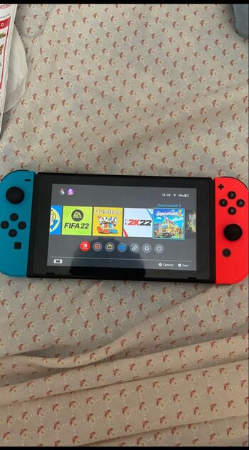 Nintendo Switch, Blue & Red, 32GB With 128Gb SD Card