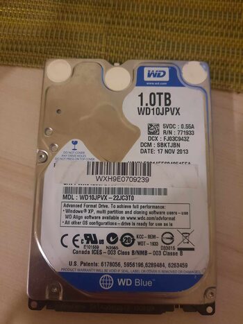 Western Digital WD Blue 1 TB HDD Storage