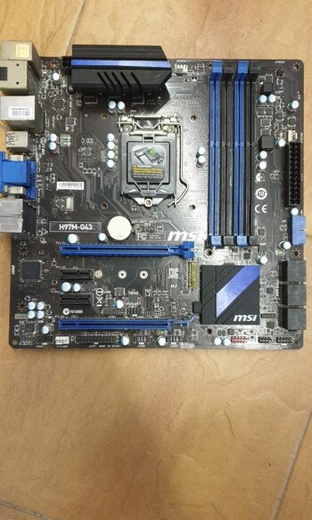 MSI H97M-G43 Intel H97 Micro ATX DDR3 LGA1150 2 x PCI-E x16 Slots Motherboard