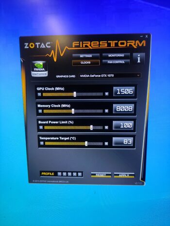 Redeem Zotac GeForce GTX 1070 8 GB 1506-1683 Mhz PCIe x16 GPU