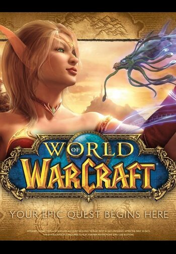 World of Warcraft Battle Chest + 30-days (For NEW accounts only) Battle.net Key UNITED STATES