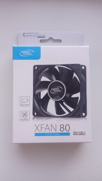 Deepcool XFAN 80 mm Black Single PC Case Fan