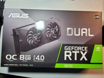 Asus GeForce RTX 3070 8 GB 1500-1755 Mhz PCIe x16 GPU