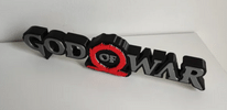 Logo God of War en 3D