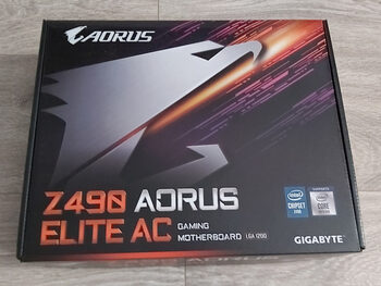 Gigabyte Z490 AORUS ELITE AC Intel Z490 ATX DDR4 LGA1200 2 x PCI-E x16 Slots Motherboard